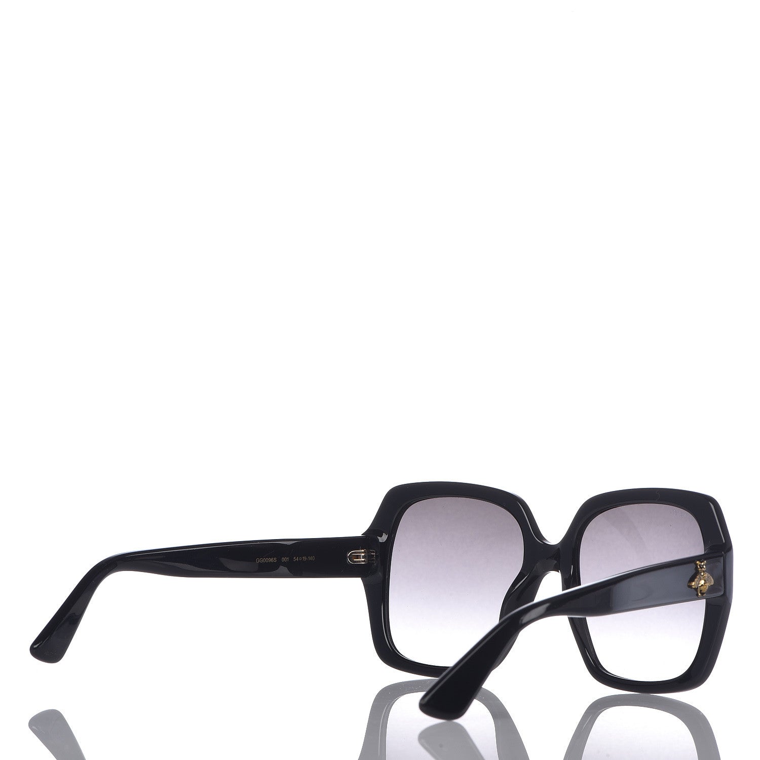 Gucci Acetate Square Frame GG0096S Sunglasses Black 4 of 7