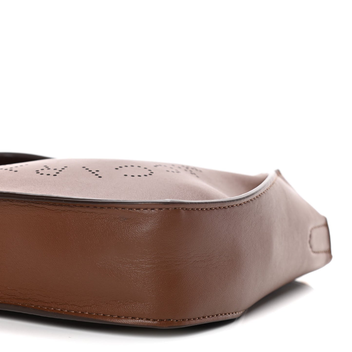Eco Alter Nappa Perforated Logo Tiny Crossbody Cinnamon