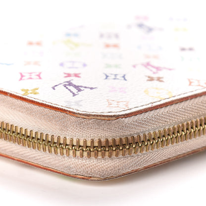 Louis Vuitton Monogram Multicolor Zippy Wallet White Eglantine 10 of 12