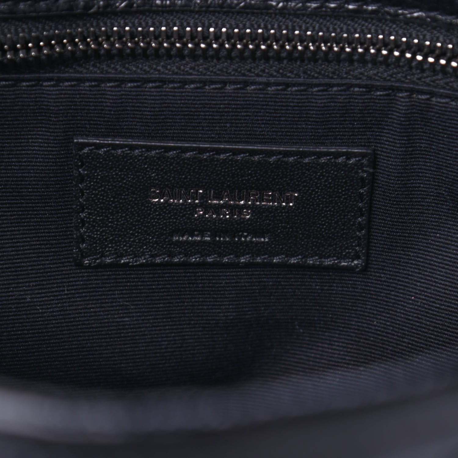 Saint Laurent Crinkled Calfskin Matelasse Monogram Medium Niki Chain Satchel Black 6 of 8