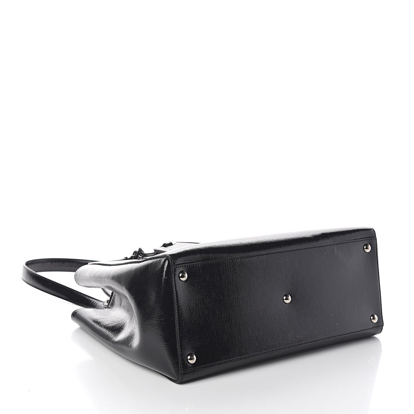 Patent Vitello Elite Regular 2Jours Tote Black