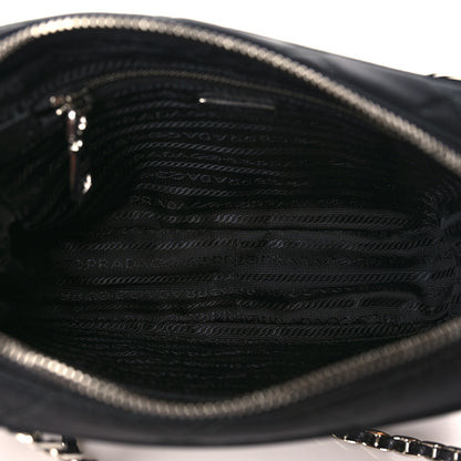 Prada Nylon Tessuto Impuntu Quilted Bandoliera Crossbody Bag Black 5 of 8