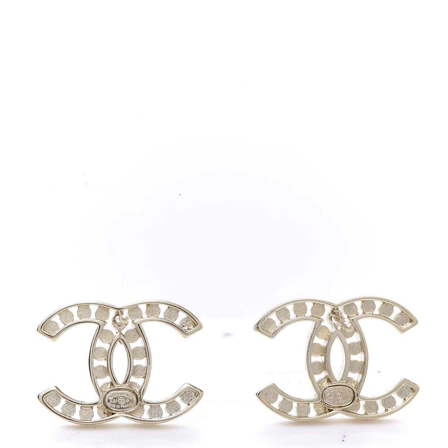 Crystal CC Earrings Gold