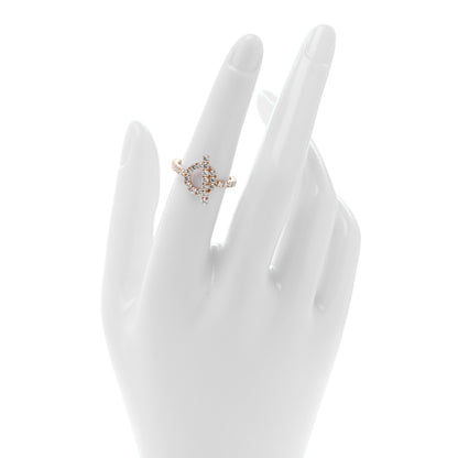Hermes 18K Rose Gold Diamond Finesse Ring 2 of 5
