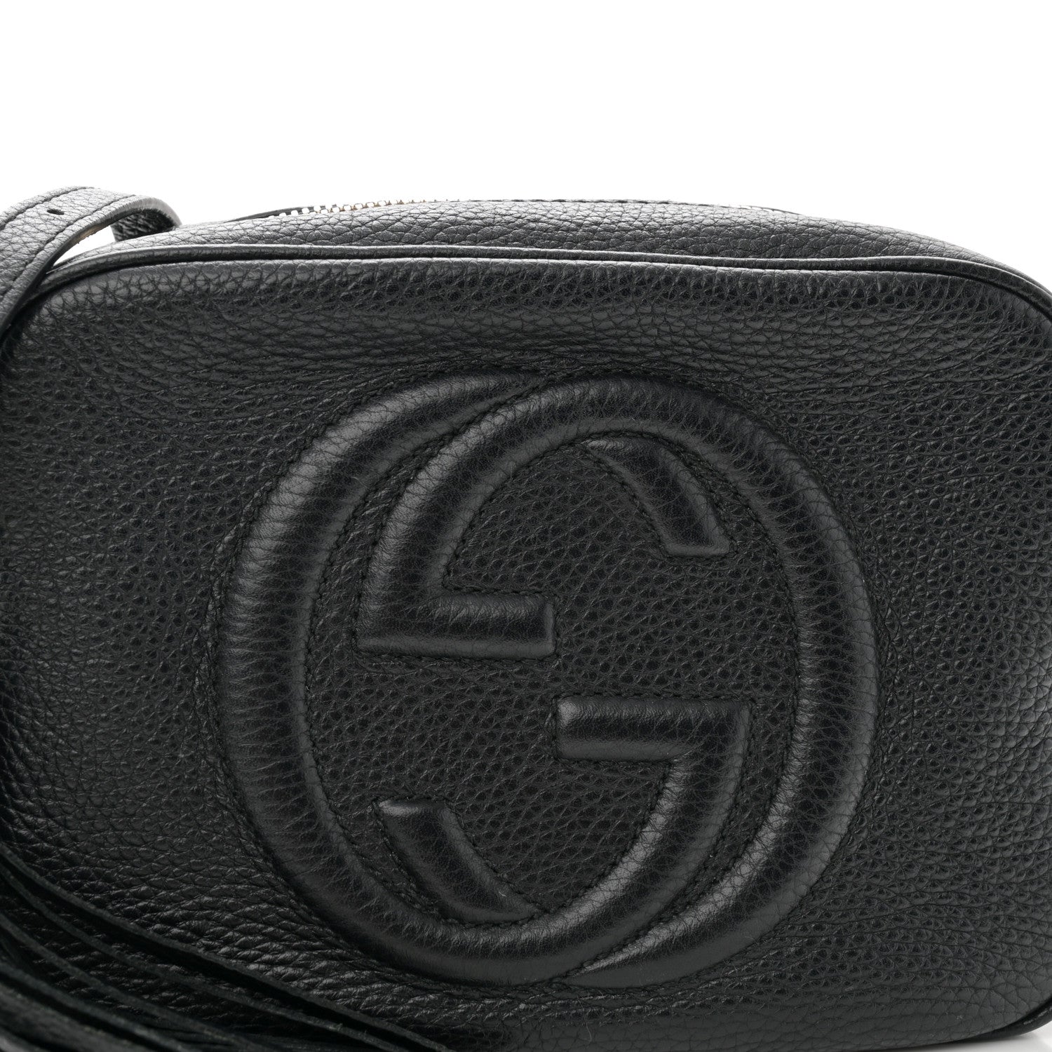 Gucci Pebbled Calfskin Small Soho Disco Bag Black 8 of 10
