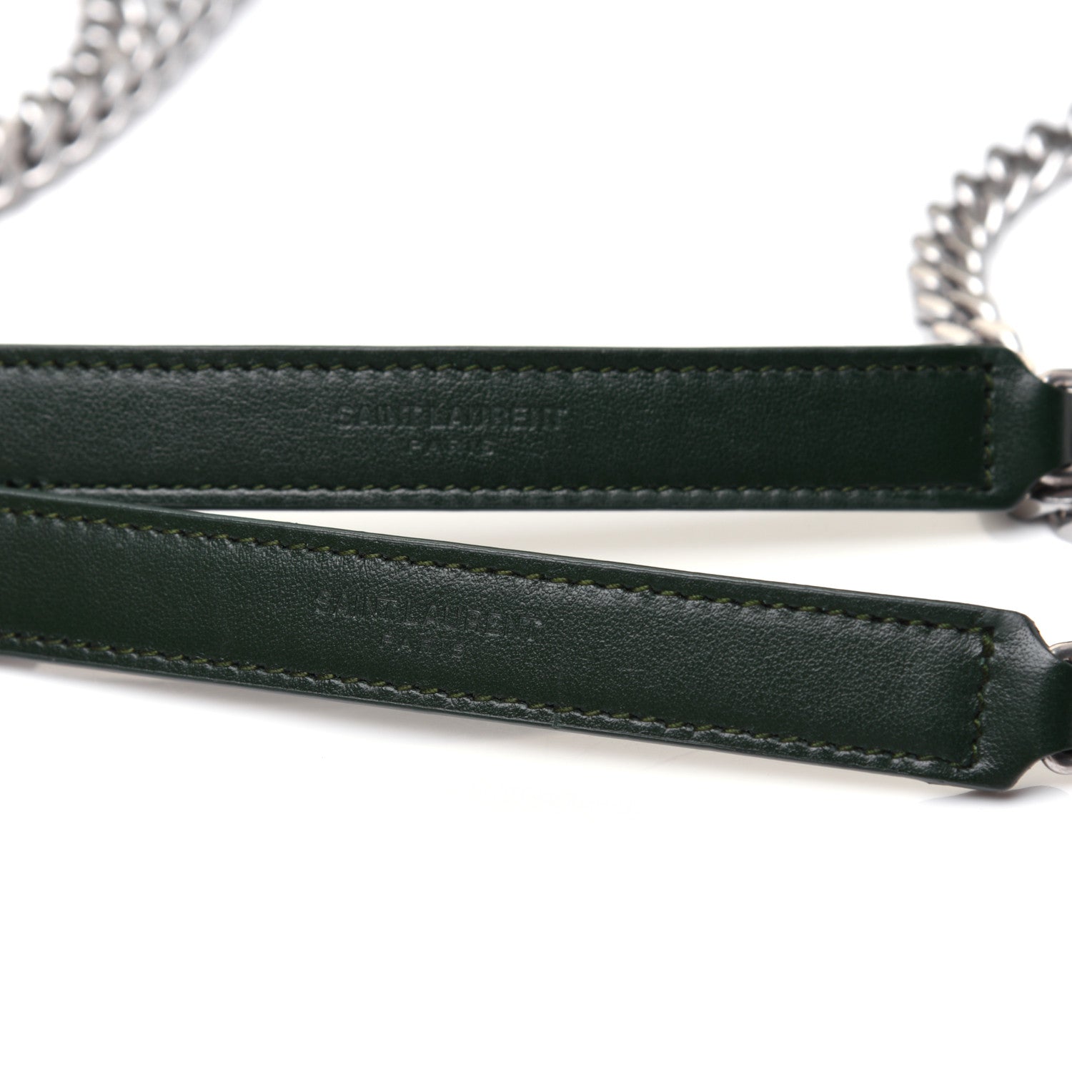 Saint Laurent Calfskin Y Quilted Monogram Medium Loulou Chain Satchel Olive 20 of 20
