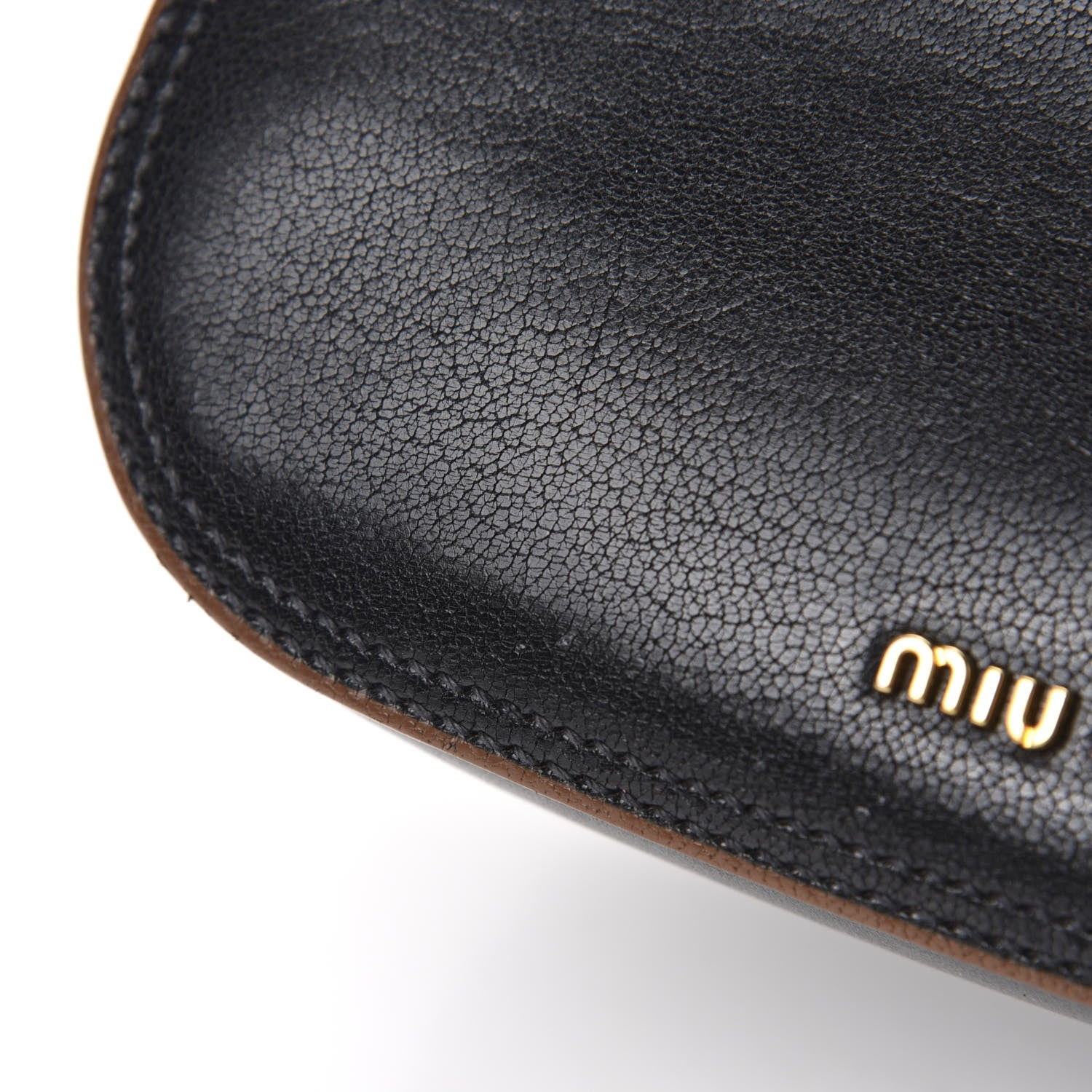 Miu Miu Goatskin Madras Dahlia Black 9 of 16