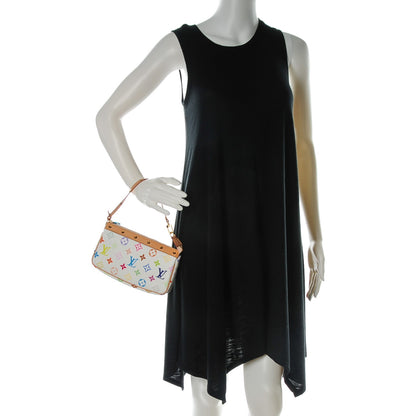 Louis Vuitton Monogram Multicolor Pochette Accessories White 2 of 8