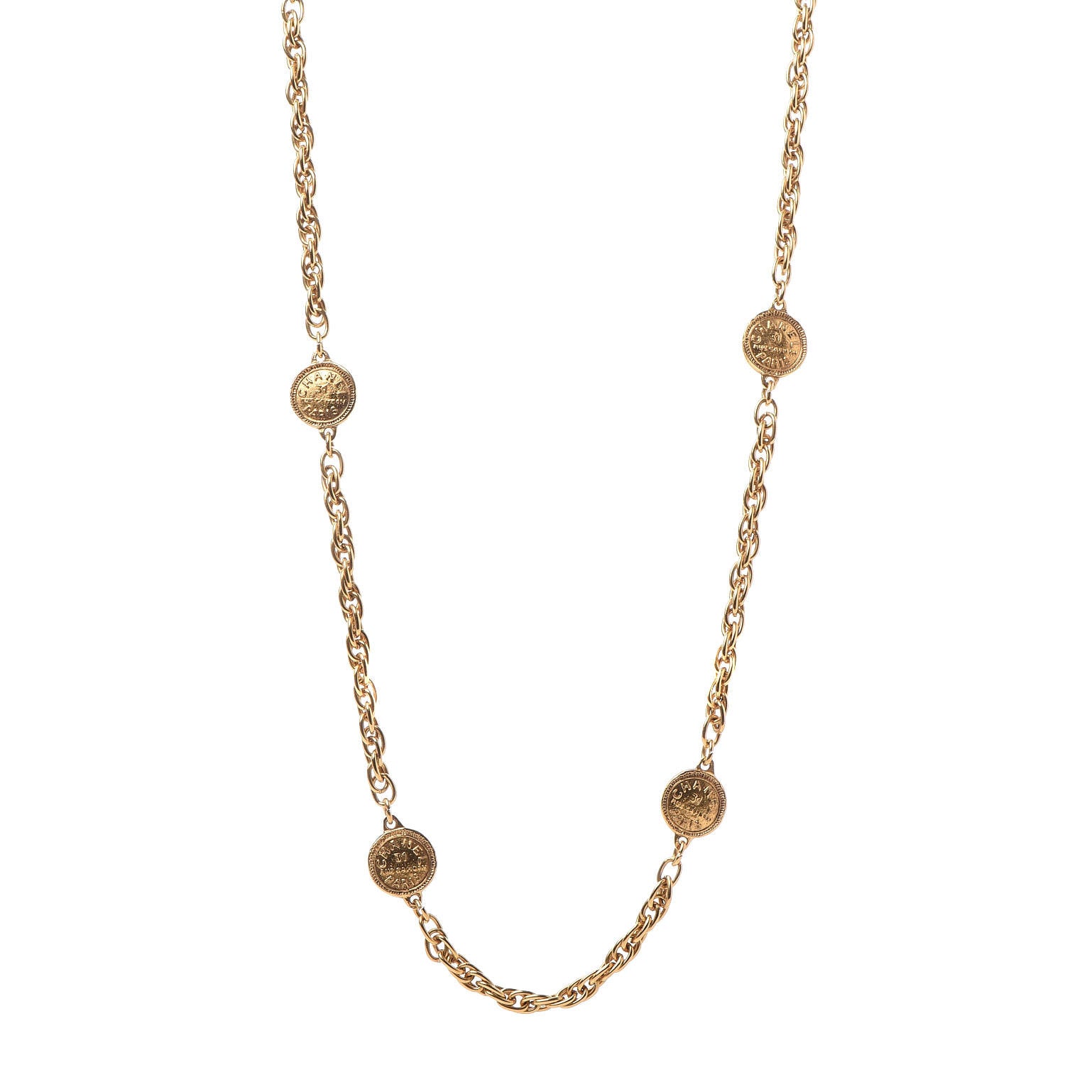 Chanel 31 Rue Cambon Paris Necklace Gold 1 of 6