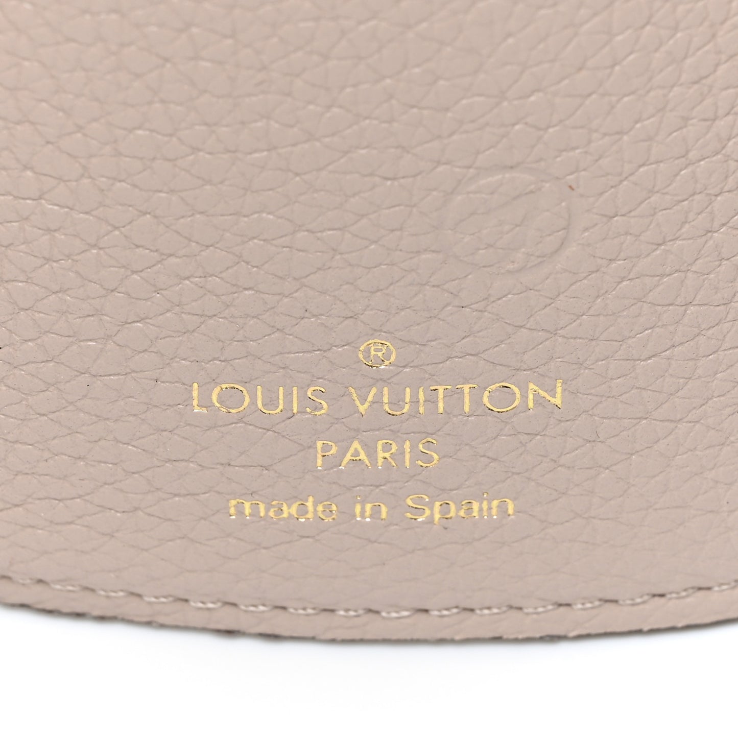 Calfskin Lockmini Wallet Greige