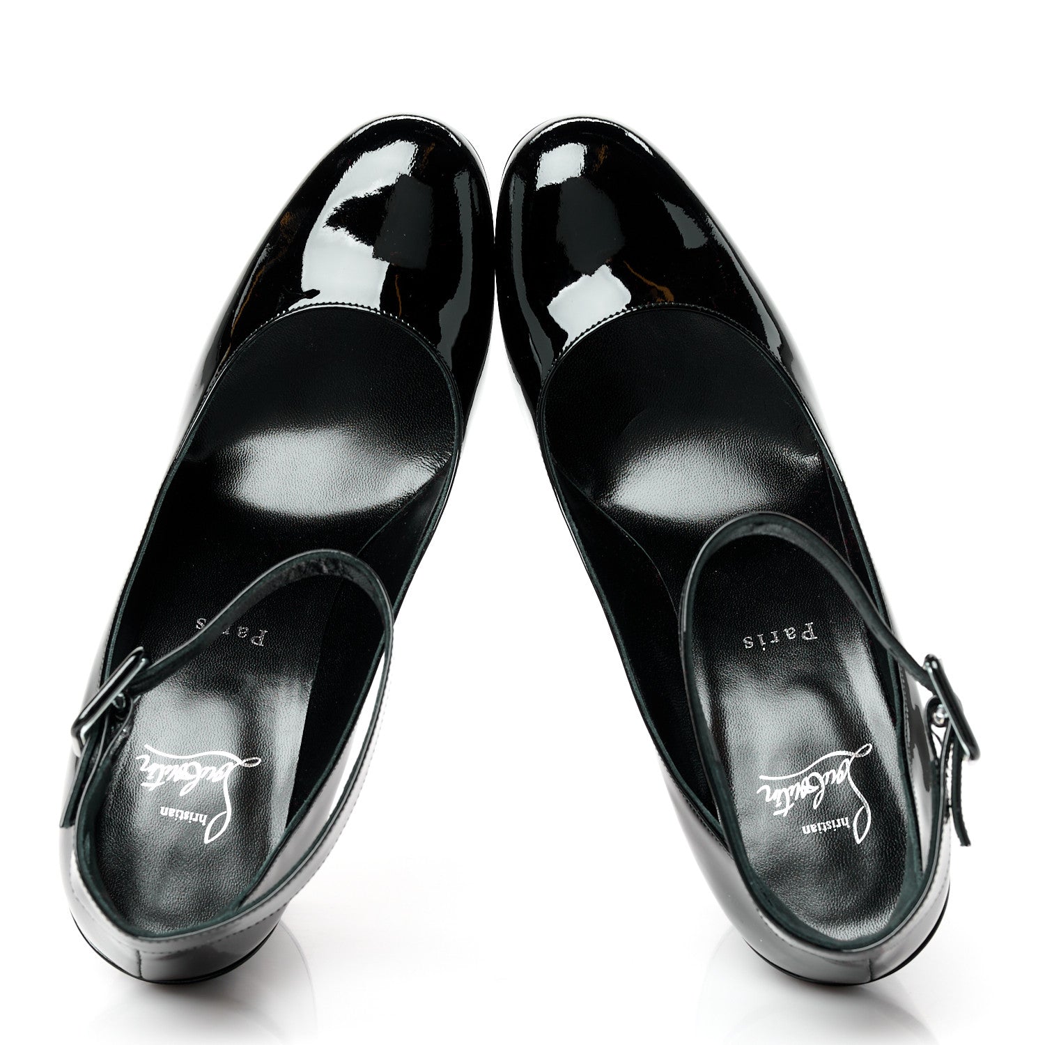 Christian Louboutin Patent Calfskin So Sab 85 Pumps 39.5 Black 5 of 8