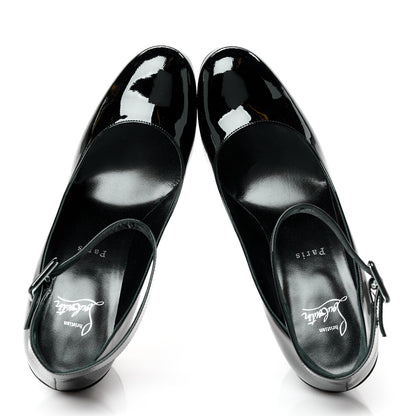 Christian Louboutin Patent Calfskin So Sab 85 Pumps 39.5 Black 5 of 8