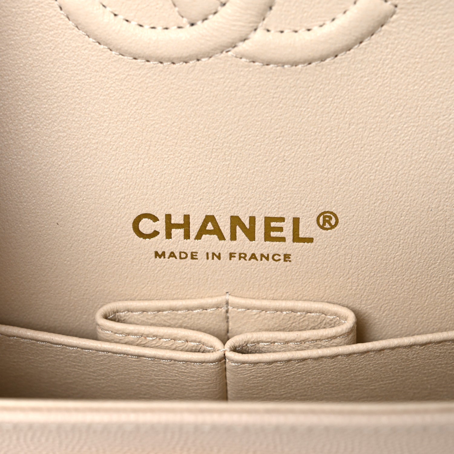 Chanel Caviar Quilted Small Double Flap Light Beige 5 of 10
