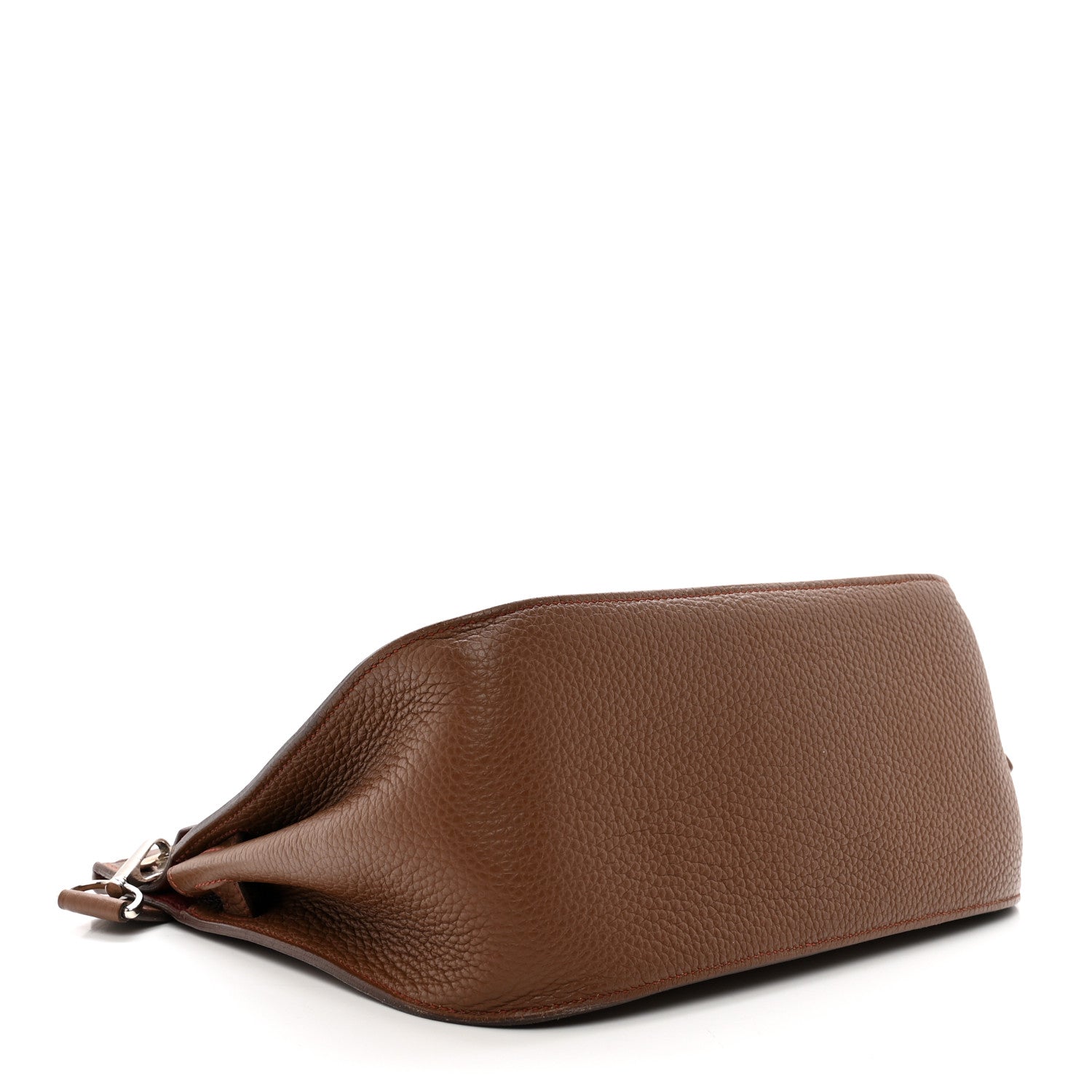 Hermes Taurillon Clemence Jypsiere 28 Marron D'Inde Rouge H 3 of 12