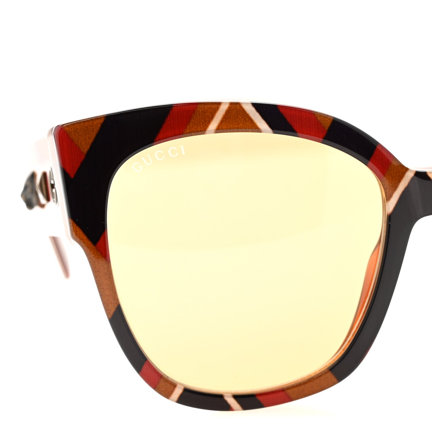 Gucci Acetate Square Frame Sunglasses GG0059S Multicolor 7 of 7