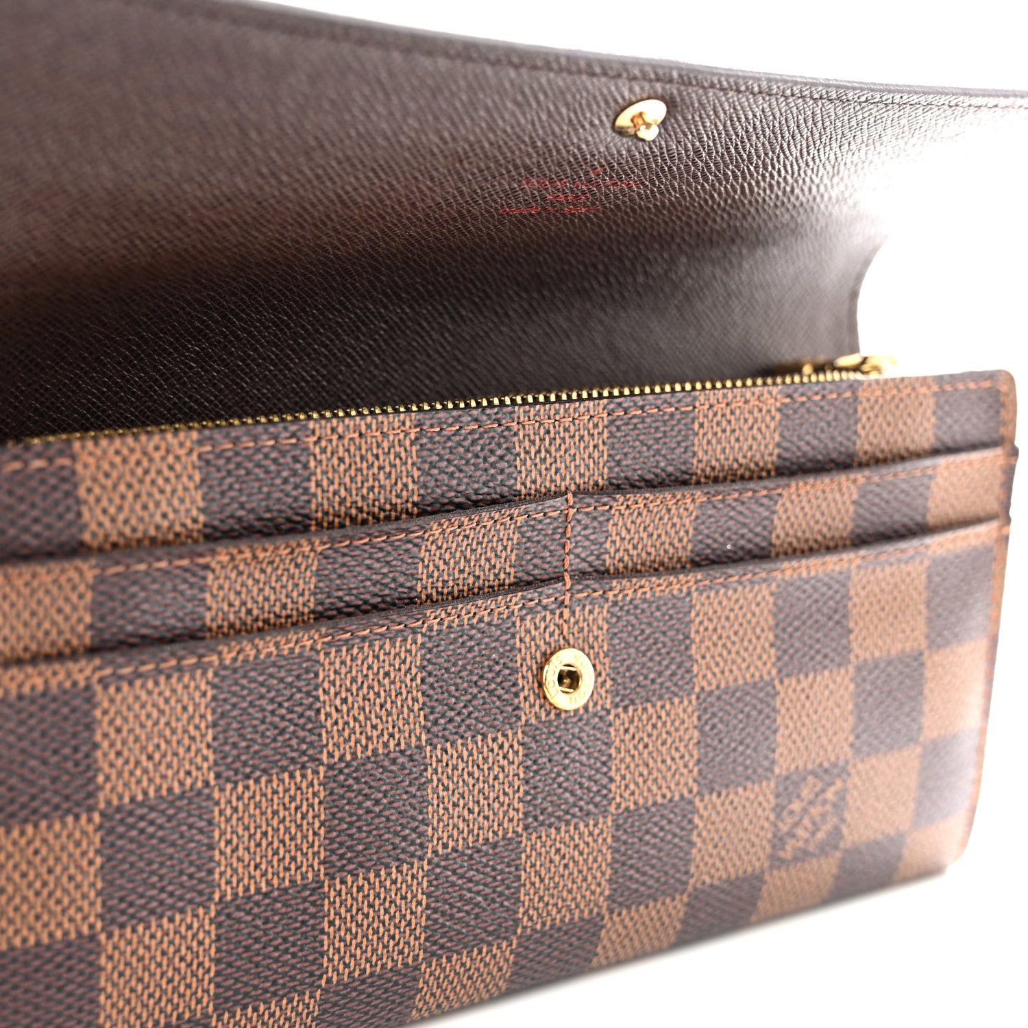 Louis Vuitton Damier Ebene Sarah Wallet 10 of 10