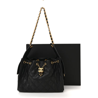 Chanel Caviar Quilted Small Chanel 25 Handbag Black 12 of 12