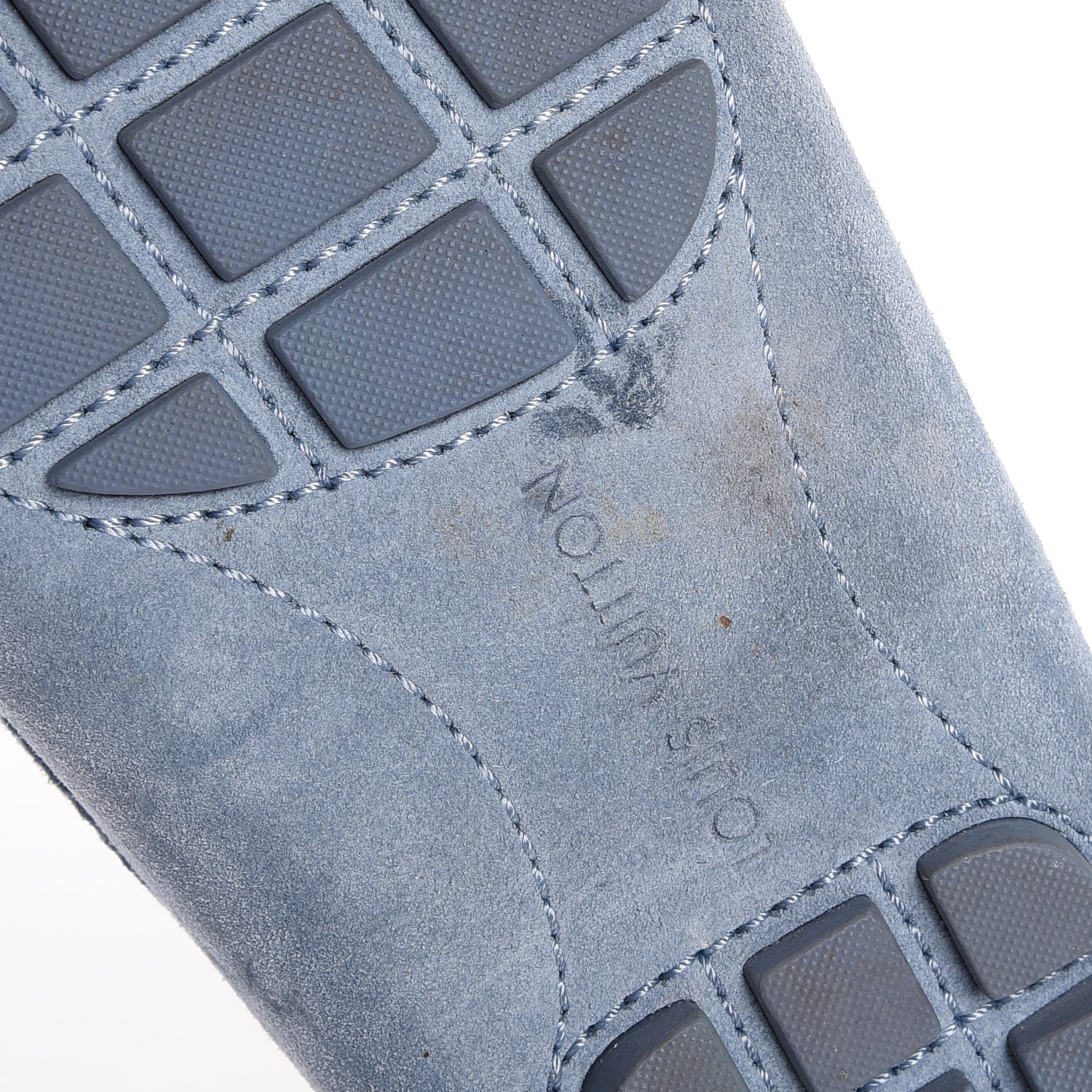 Louis Vuitton Mens Suede Monte Carlo Loafers 9 Blue 11 of 11