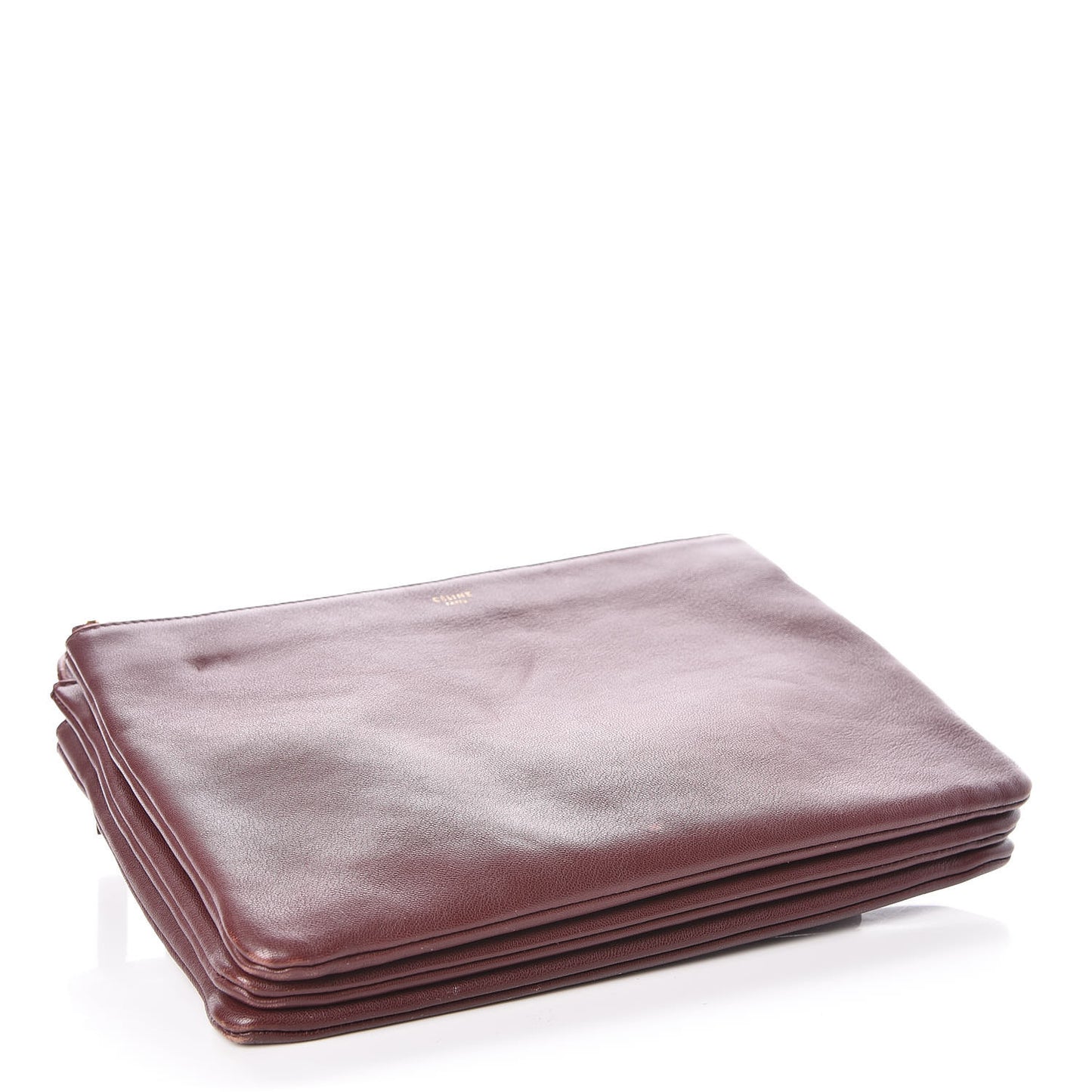 Lambskin Large Trio Crossbody Bag Burgundy