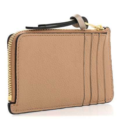 Loewe Soft Grained Calfskin Coin Card Holder Toffee 3 of 7
