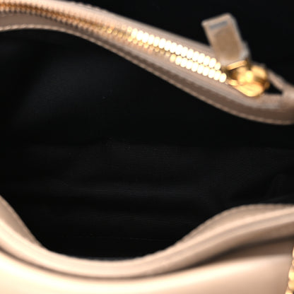 Saint Laurent Calfskin Y Quilted Monogram Small Loulou Chain Satchel Dark Beige 5 of 10