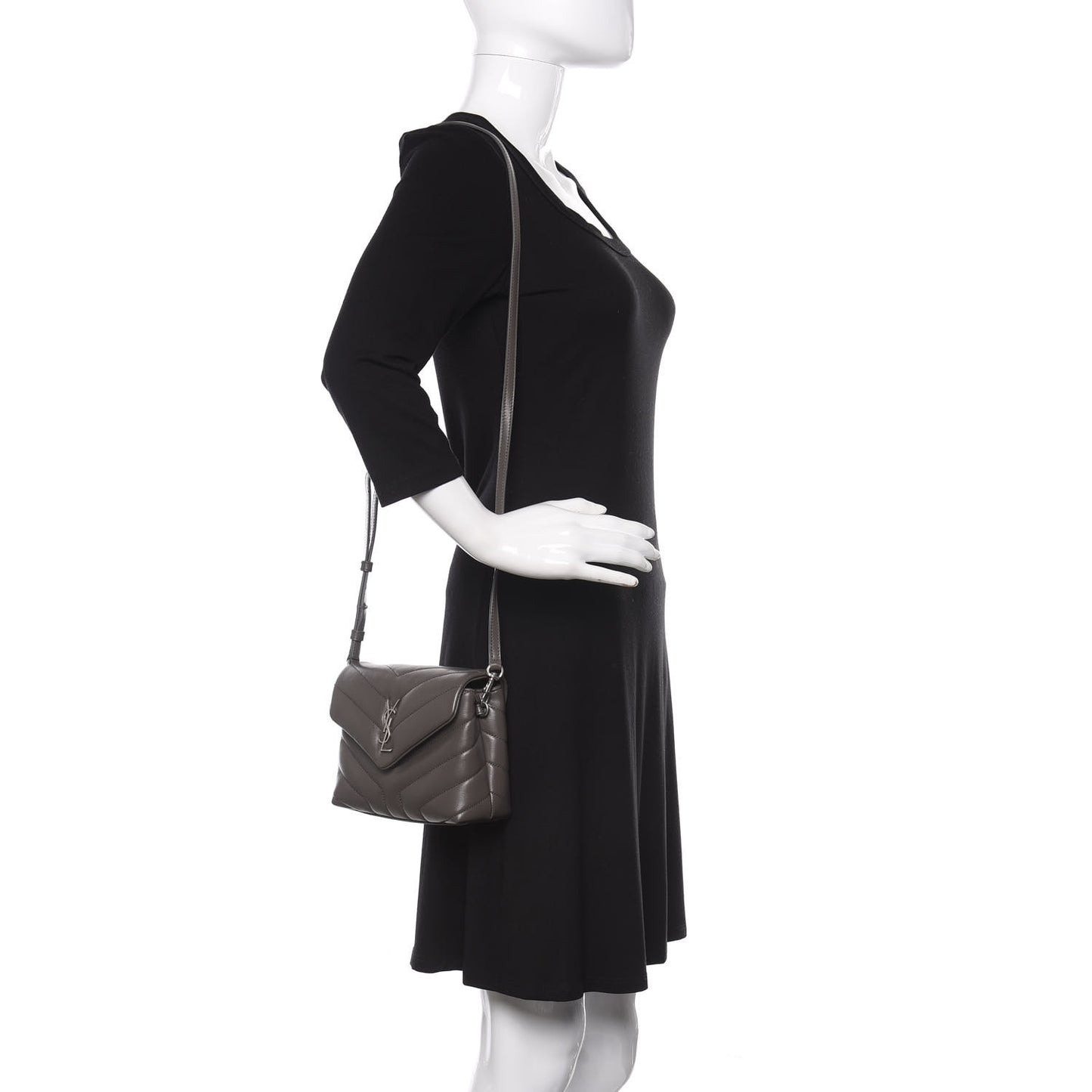 Calfskin Y Quilted Monogram Toy Loulou Crossbody Bag Earth