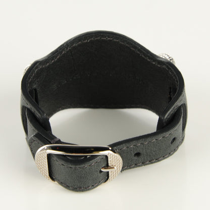 Balenciaga Agneau Arena Giant 12 Silver Hardware Bracelet S Anthracite 3 of 6