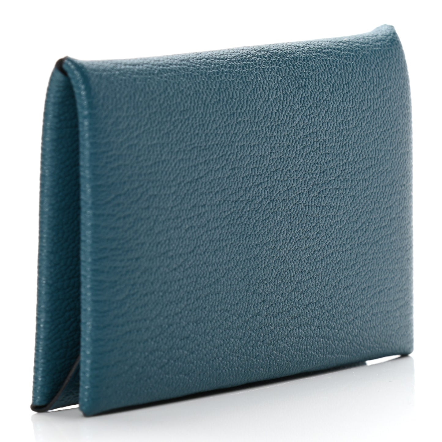 Chevre Mysore Calvi Card Case Vert Bosphore