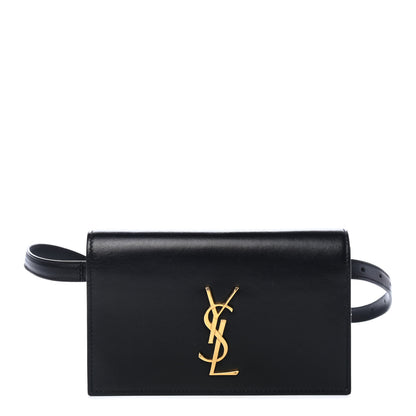 Saint Laurent Smooth Calfskin Monogram Kate Belt Bag Black 1 of 4