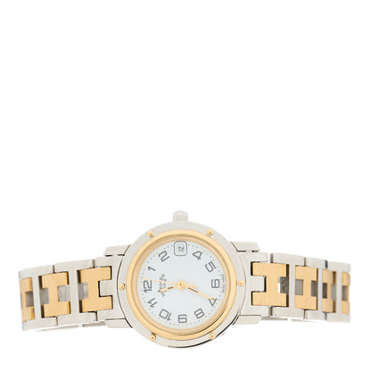 Hermes Stainless Steel 24mm Clipper Quartz Watch Gold 2 of 4