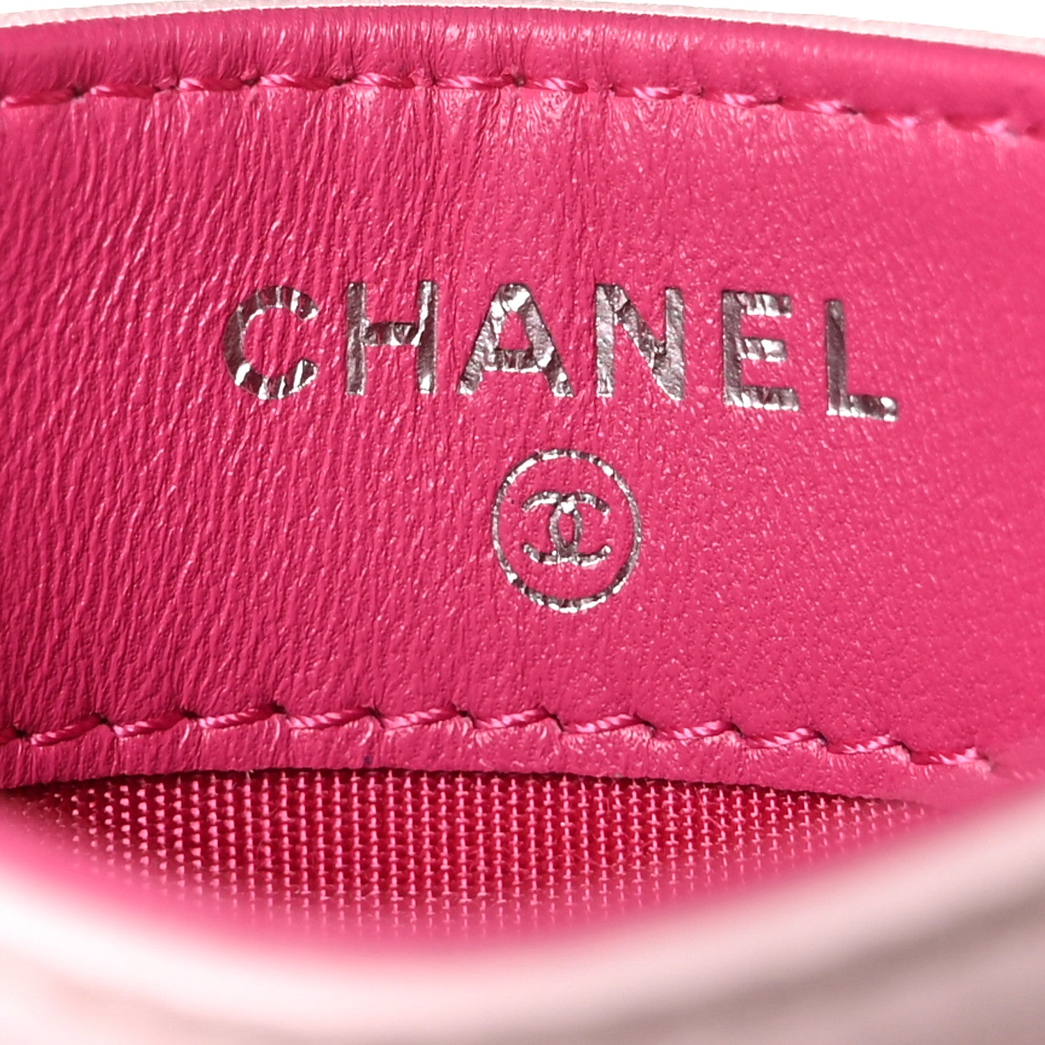 Chanel Lambskin Camellia Embossed Card Holder Pink 6 of 11