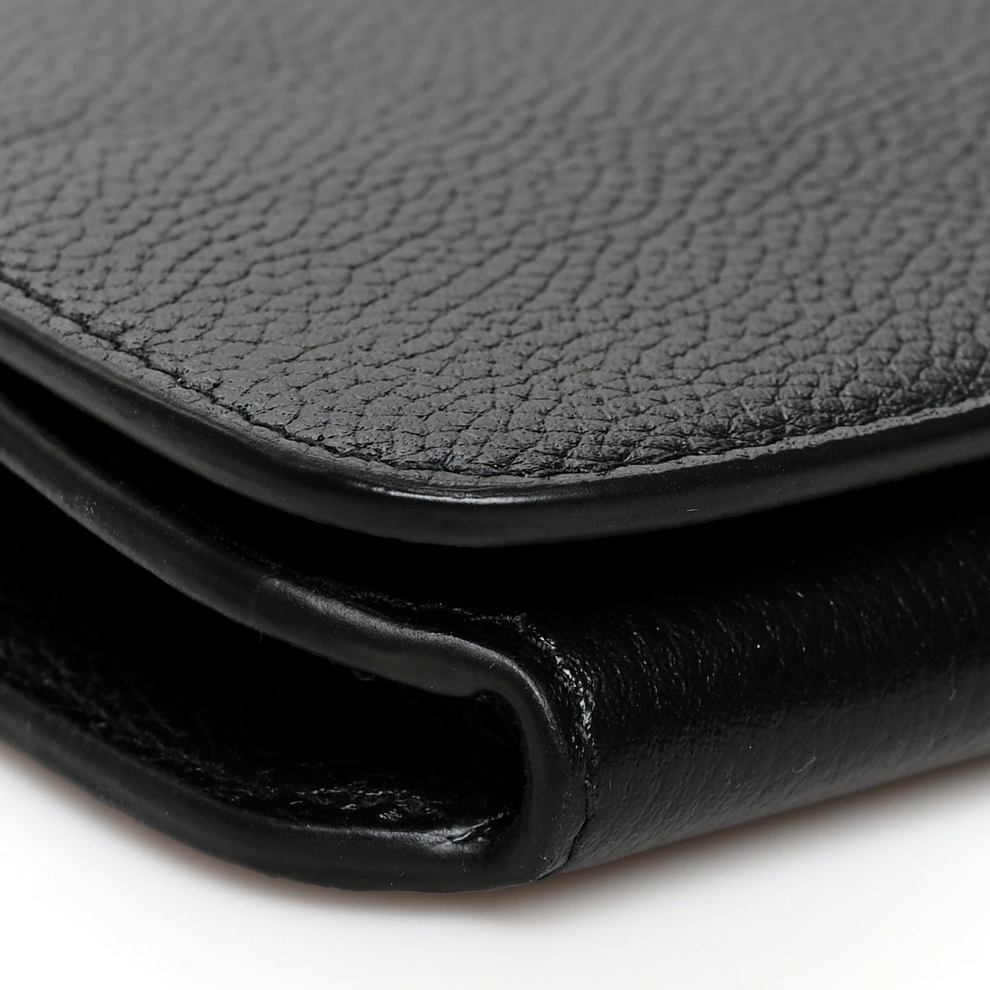 Vibrato Calfskin BB Phone Holder Wallet On Chain Black