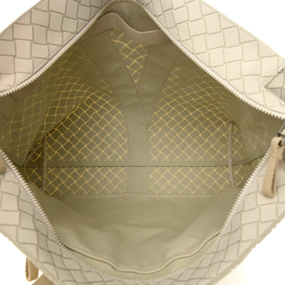 Bottega Veneta Intreccio Rubber East West Tote White 5 of 12