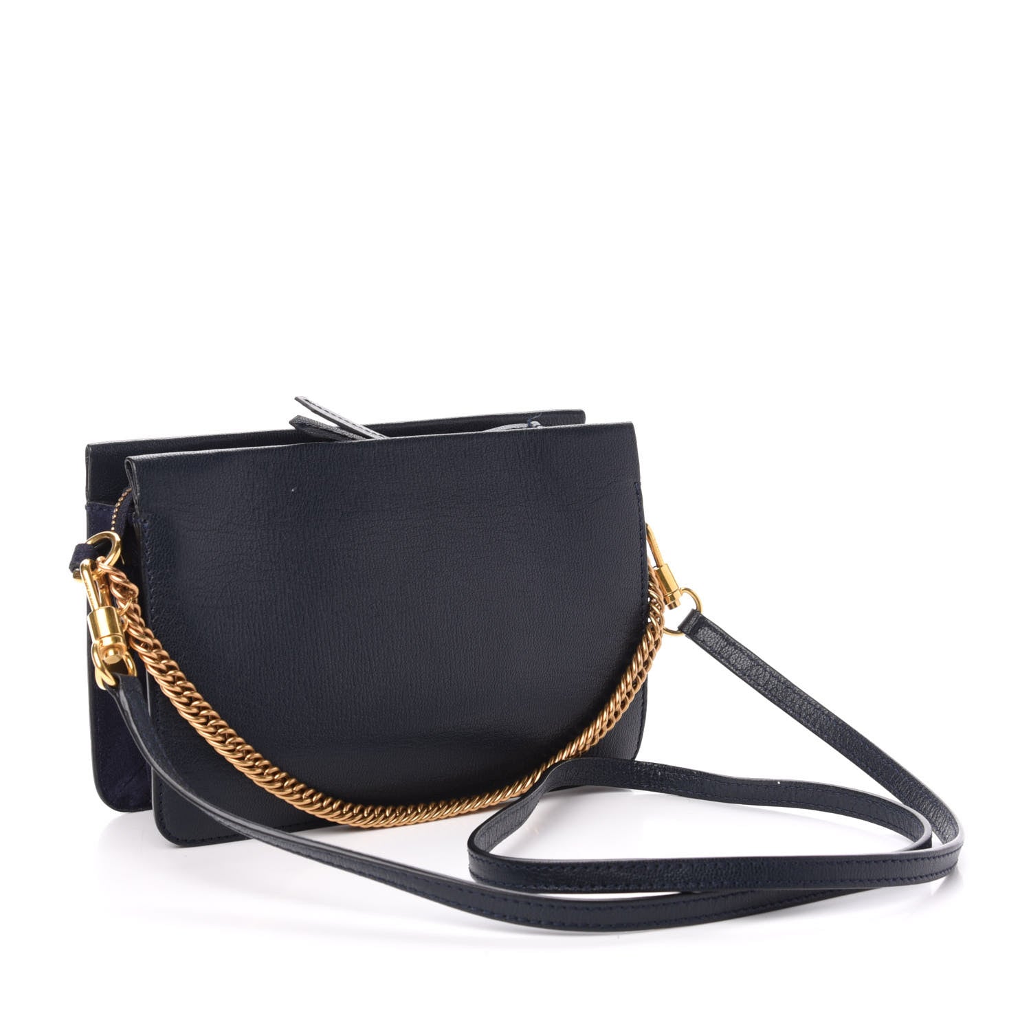 Givenchy Textured Calfskin Suede Cross 3 Crossbody Bag Navy 3 of 11
