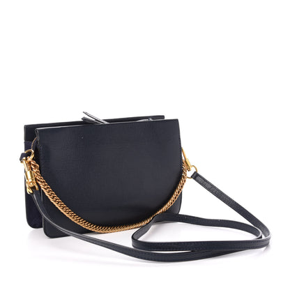 Givenchy Textured Calfskin Suede Cross 3 Crossbody Bag Navy 3 of 11