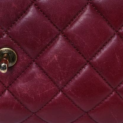 Chanel Glazed Calfskin Quilted Large Perfect Edge Flap Red 15 of 25