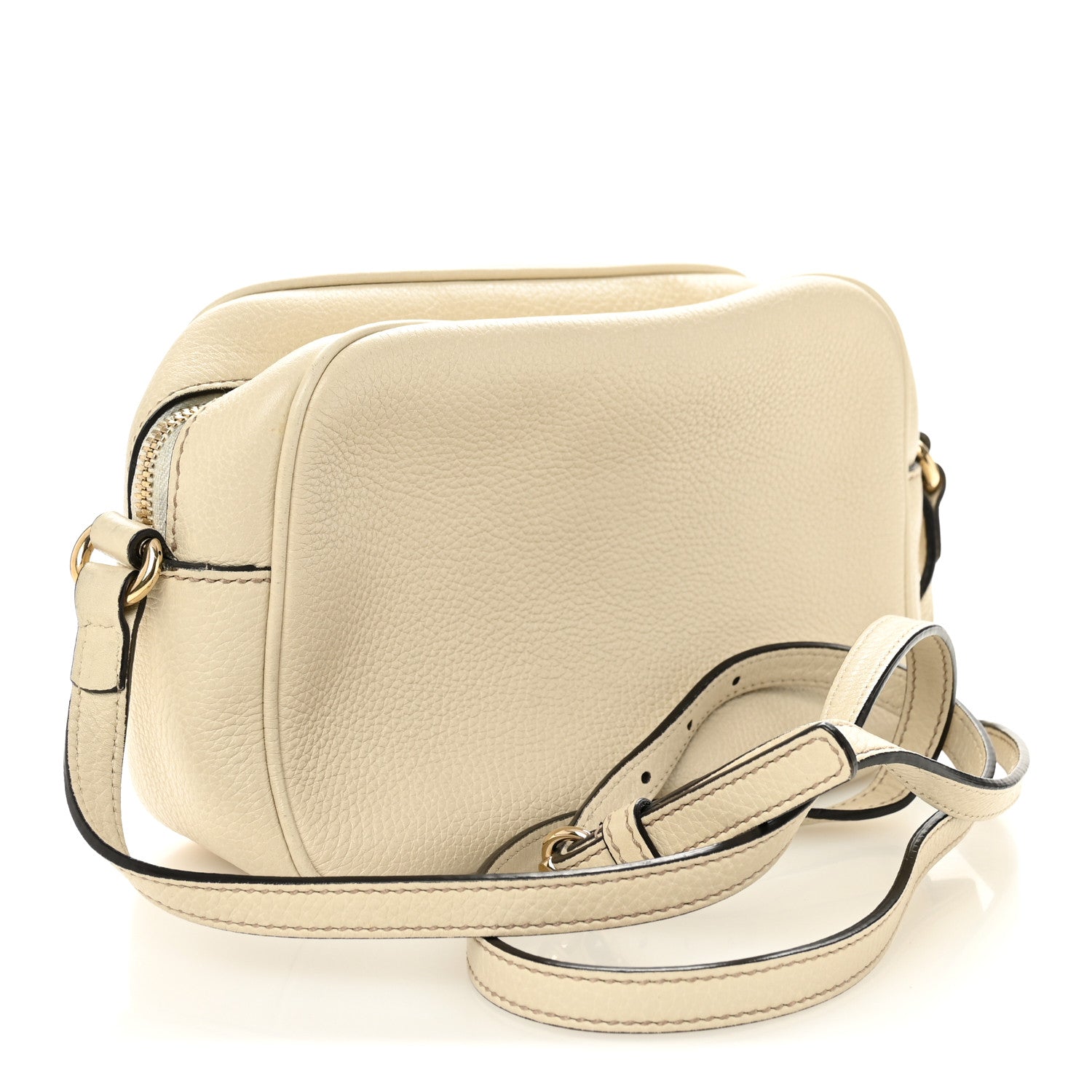 Gucci Pebbled Calfskin Small Soho Disco Bag Off White 3 of 14