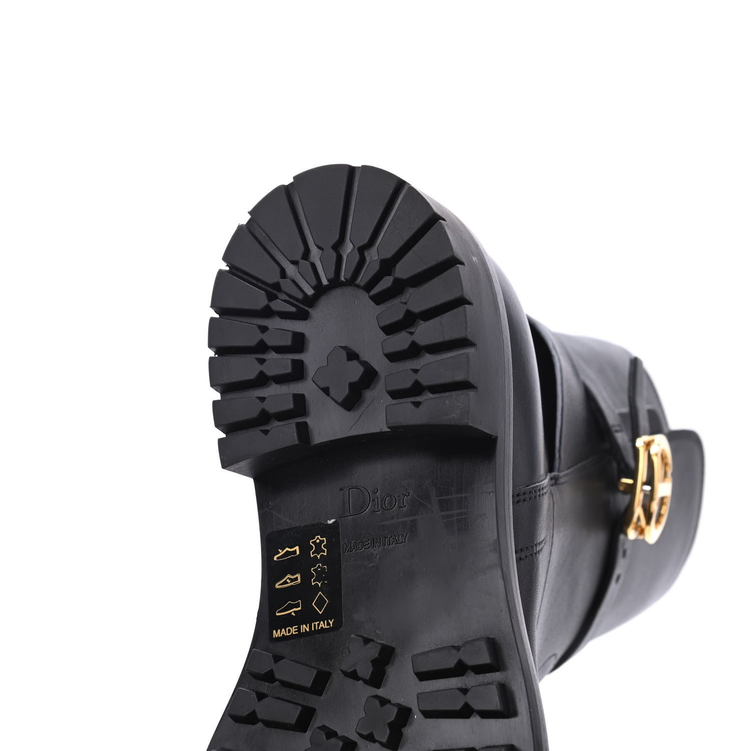 Christian Dior Calfskin Empreinte Ankle Boot 37 Black 16 of 19