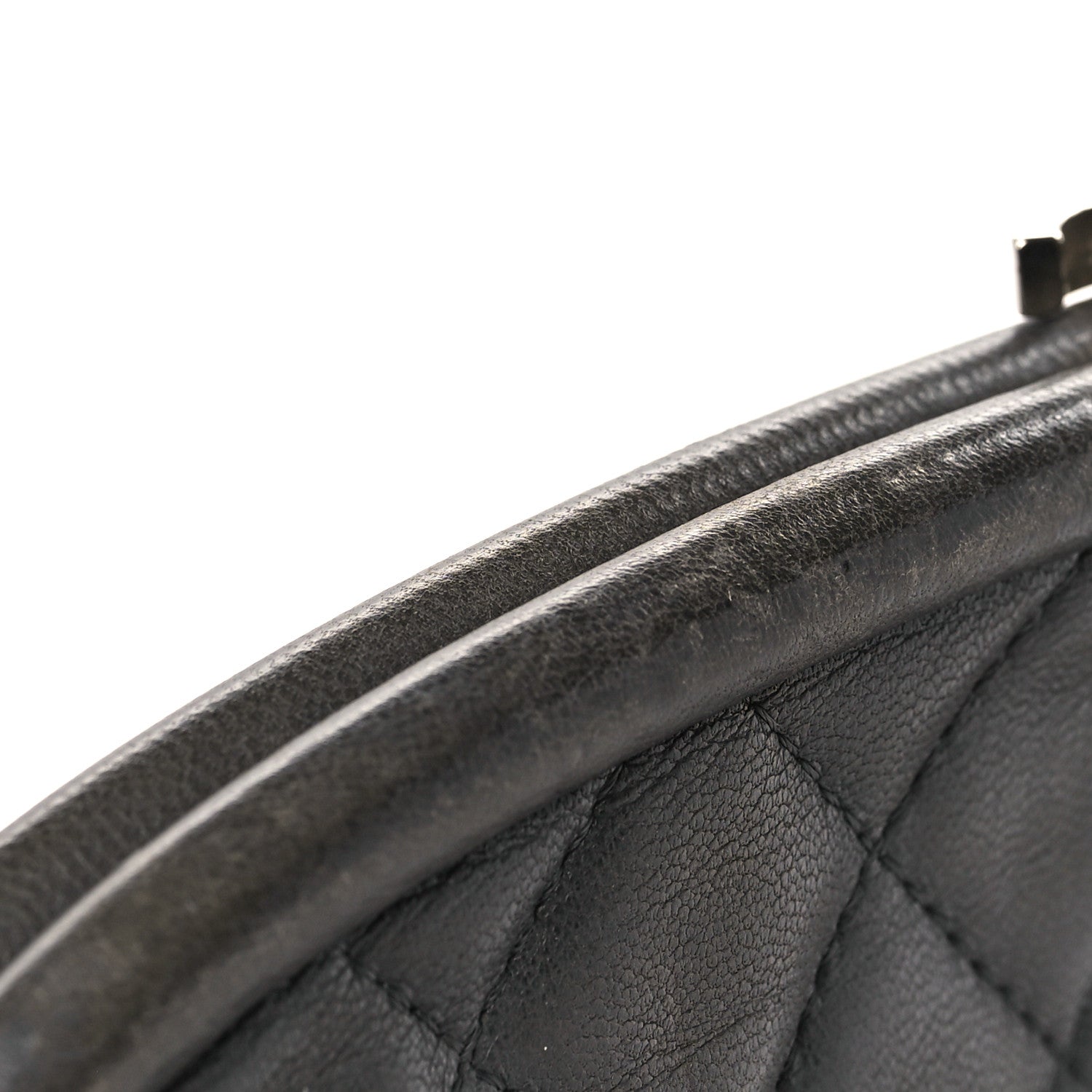 Chanel Lambskin Quilted Timeless Clutch Grey 11 of 11