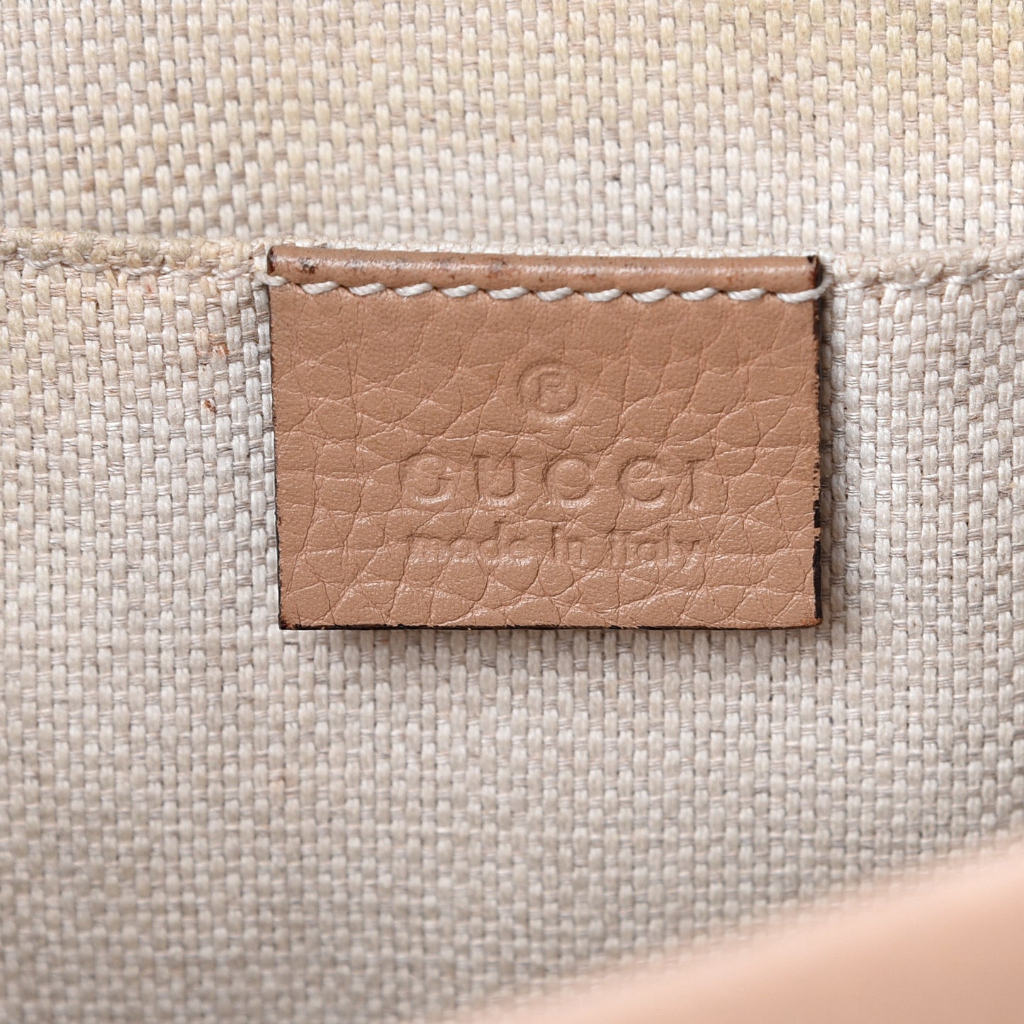 Pebbled Calfskin Small Soho Disco Bag Rose Beige
