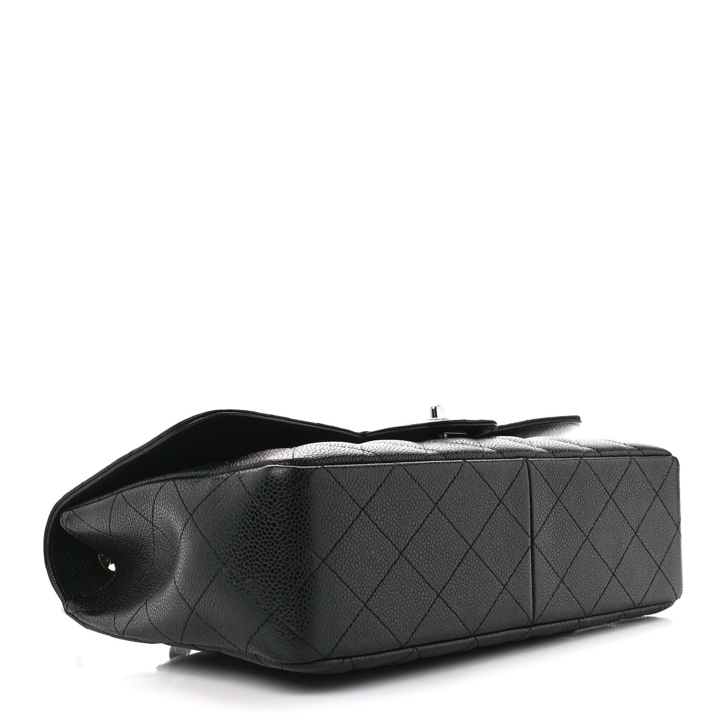 Caviar Quilted Jumbo Single Flap Black
