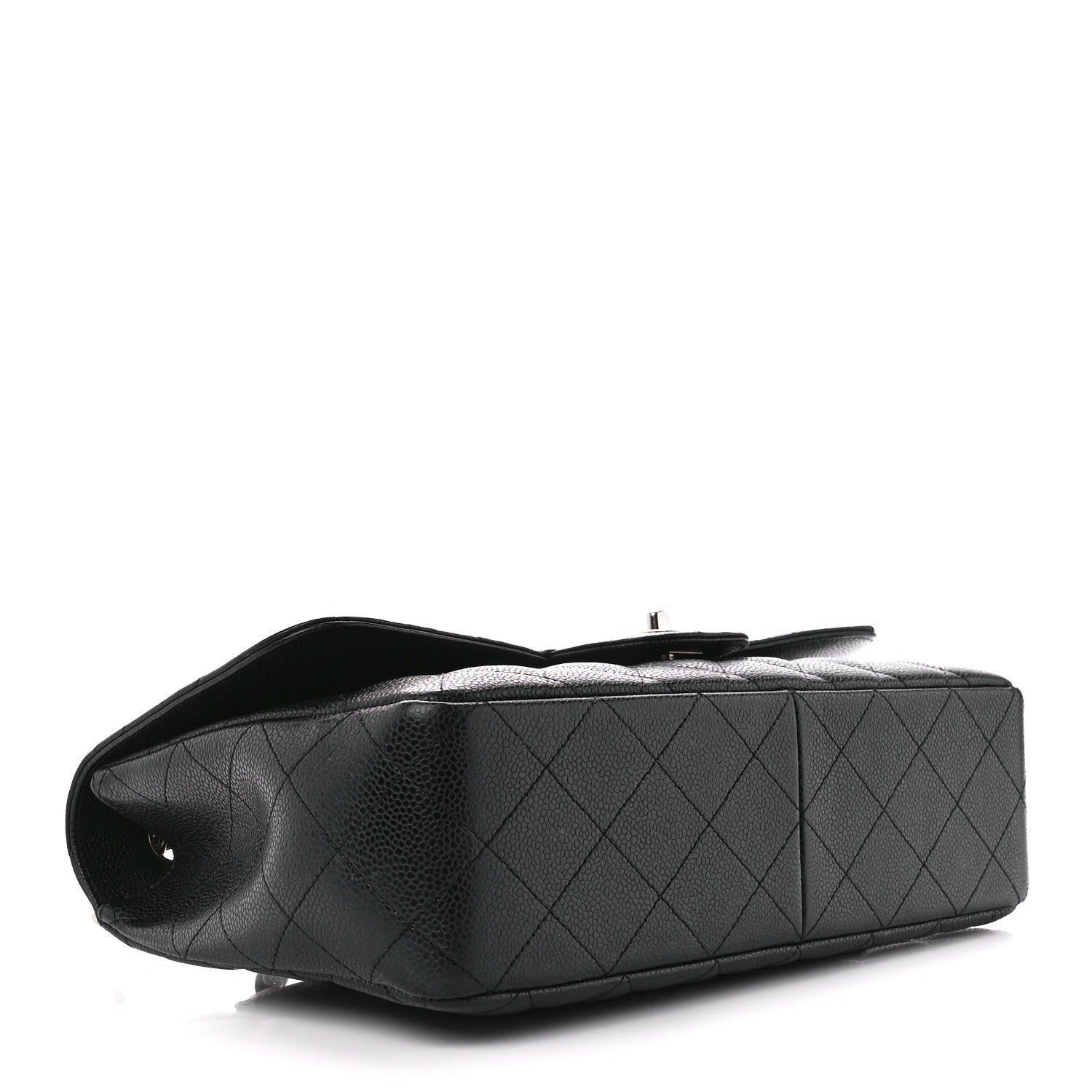 Chanel Caviar Quilted Jumbo Single Flap Black 4 of 12