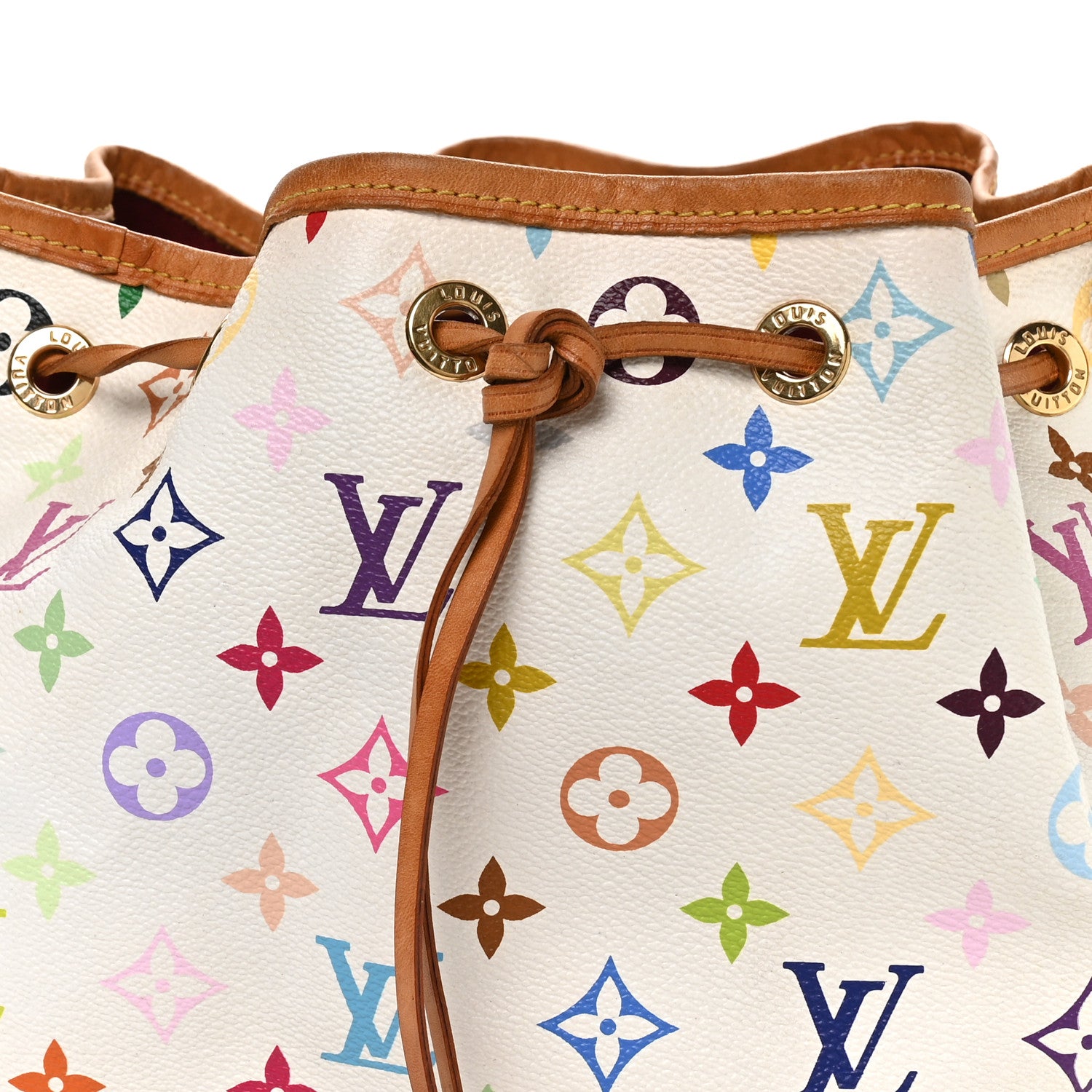 Louis Vuitton Monogram Multicolor Petit Noe White 8 of 10