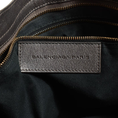 Balenciaga Pearlescent Goatskin Classic Gold Hardware City Bronze 6 of 12
