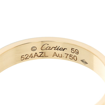 Cartier 18K Yellow Gold 3.5mm LOVE Wedding Band Ring 59 8.75 4 of 5