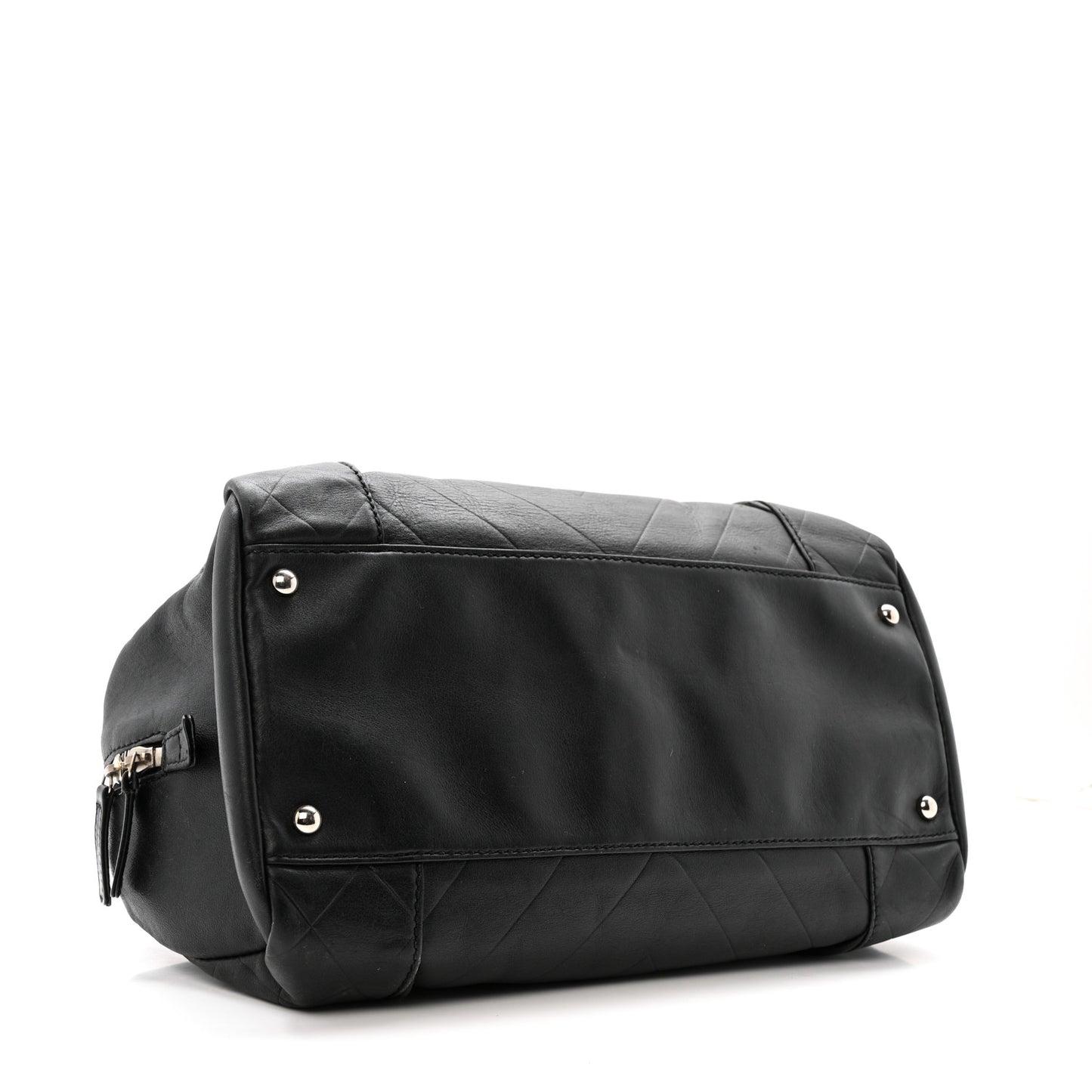 Calfskin CC Chevron All Day Long Boston Black