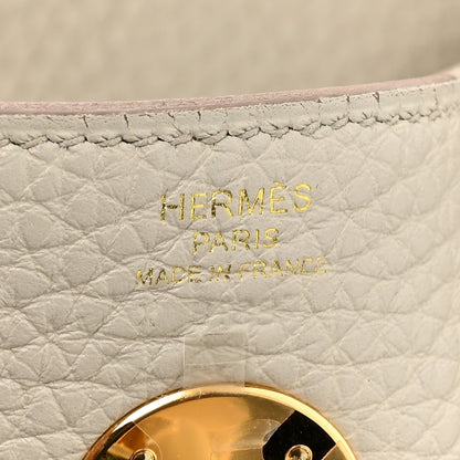 Hermes Taurillon Clemence Lindy 26 Beton 6 of 8