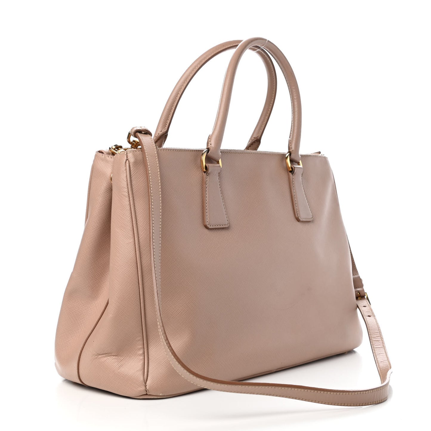 Saffiano Medium Galleria Double Zip Tote Cammeo