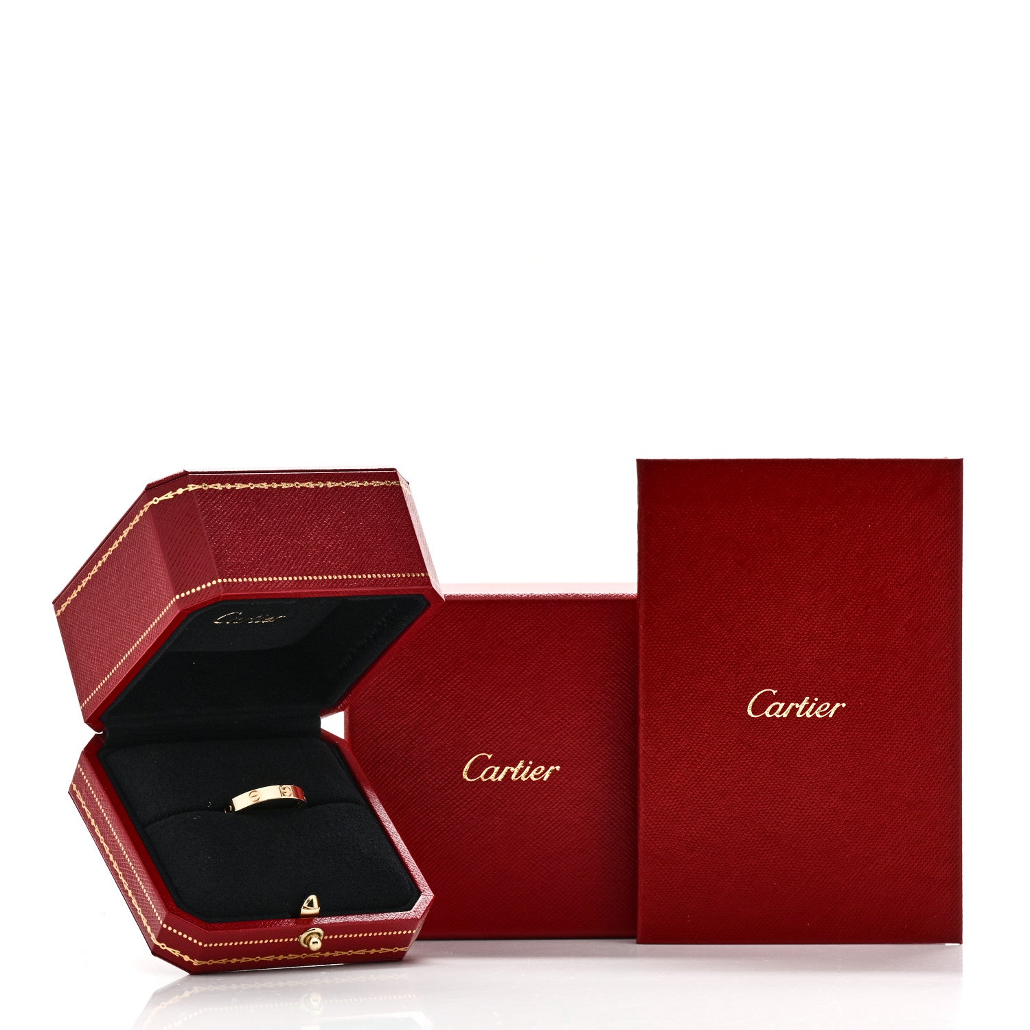 Cartier 18K Yellow Gold 3.5mm LOVE Wedding Band Ring  50 5.25 5 of 5