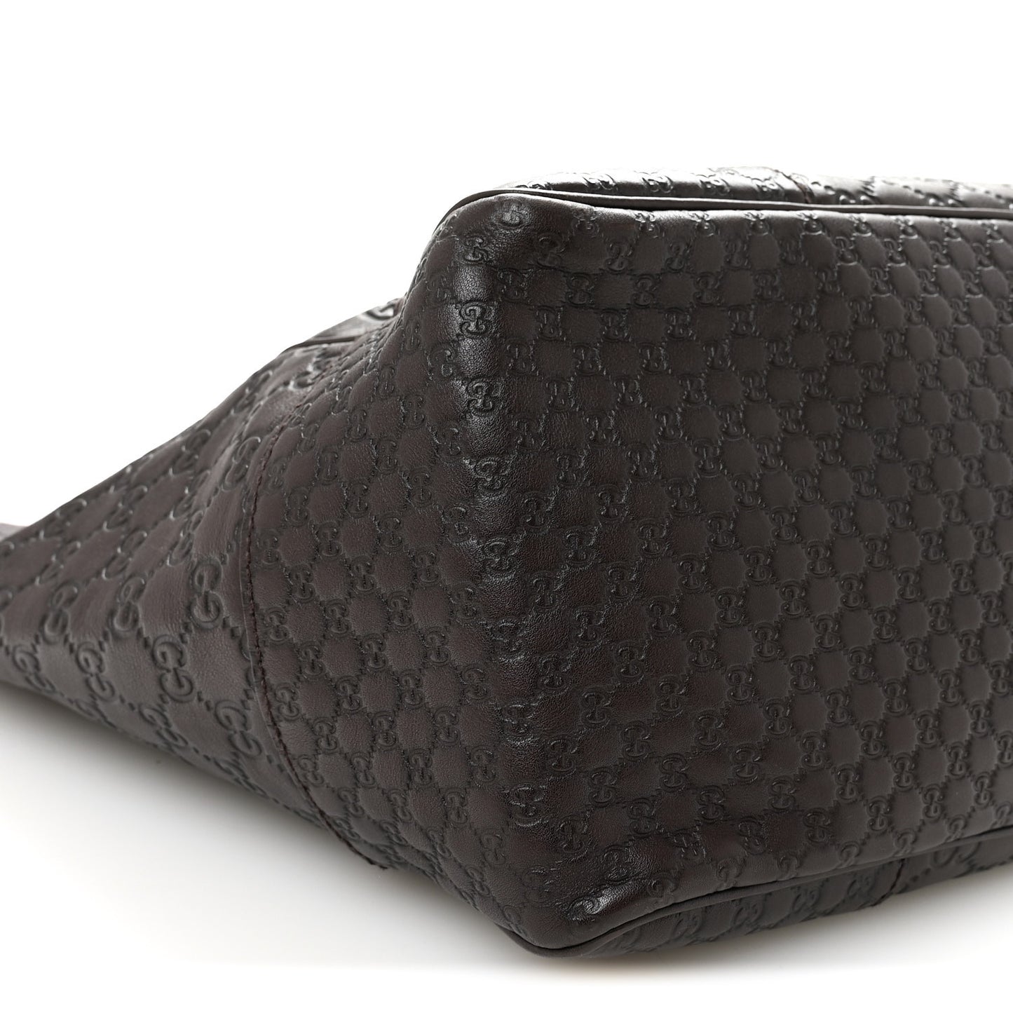 Guccissima Medium Bree Zippered Tote Chocolate